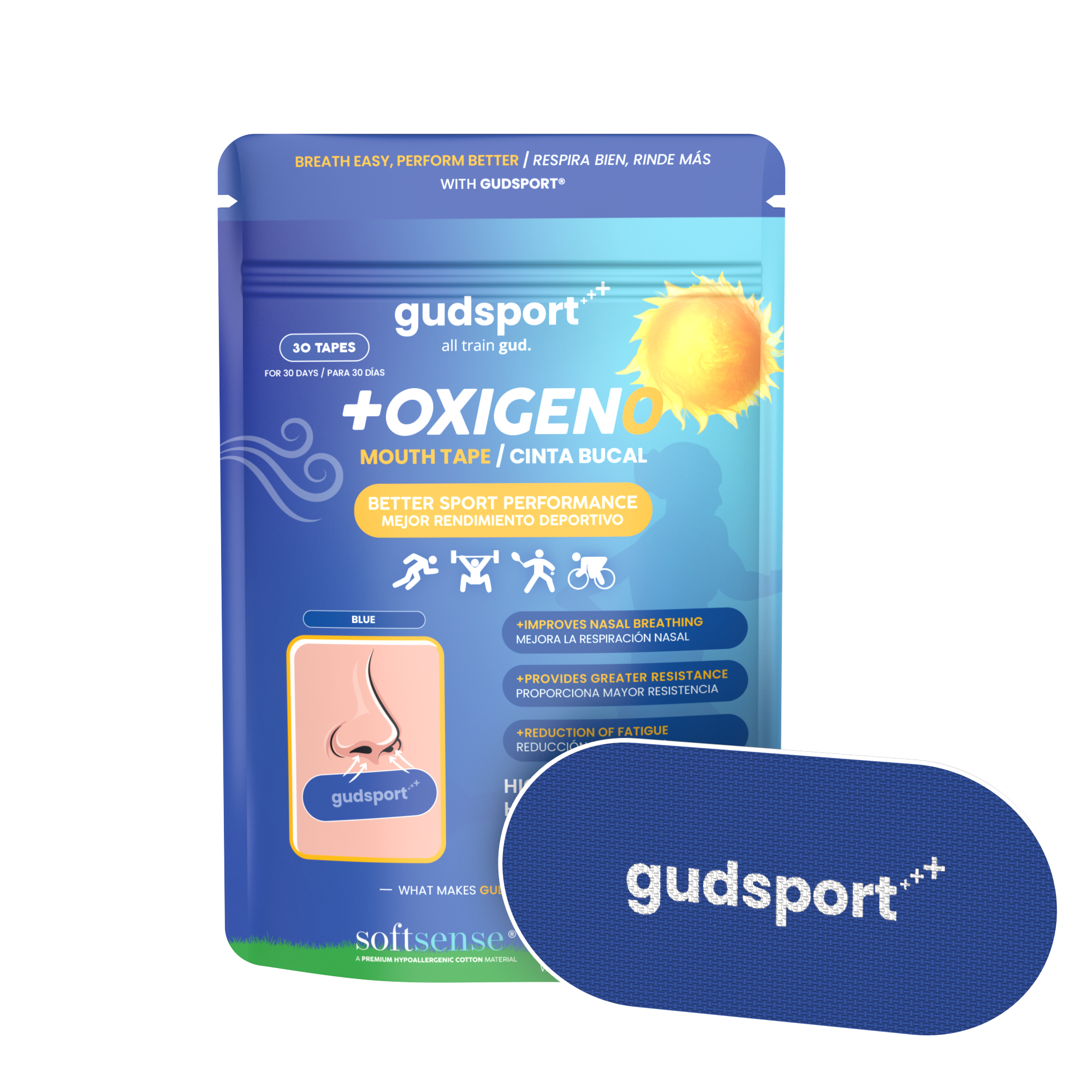 Gudsport® pásky na ústa (30ks)