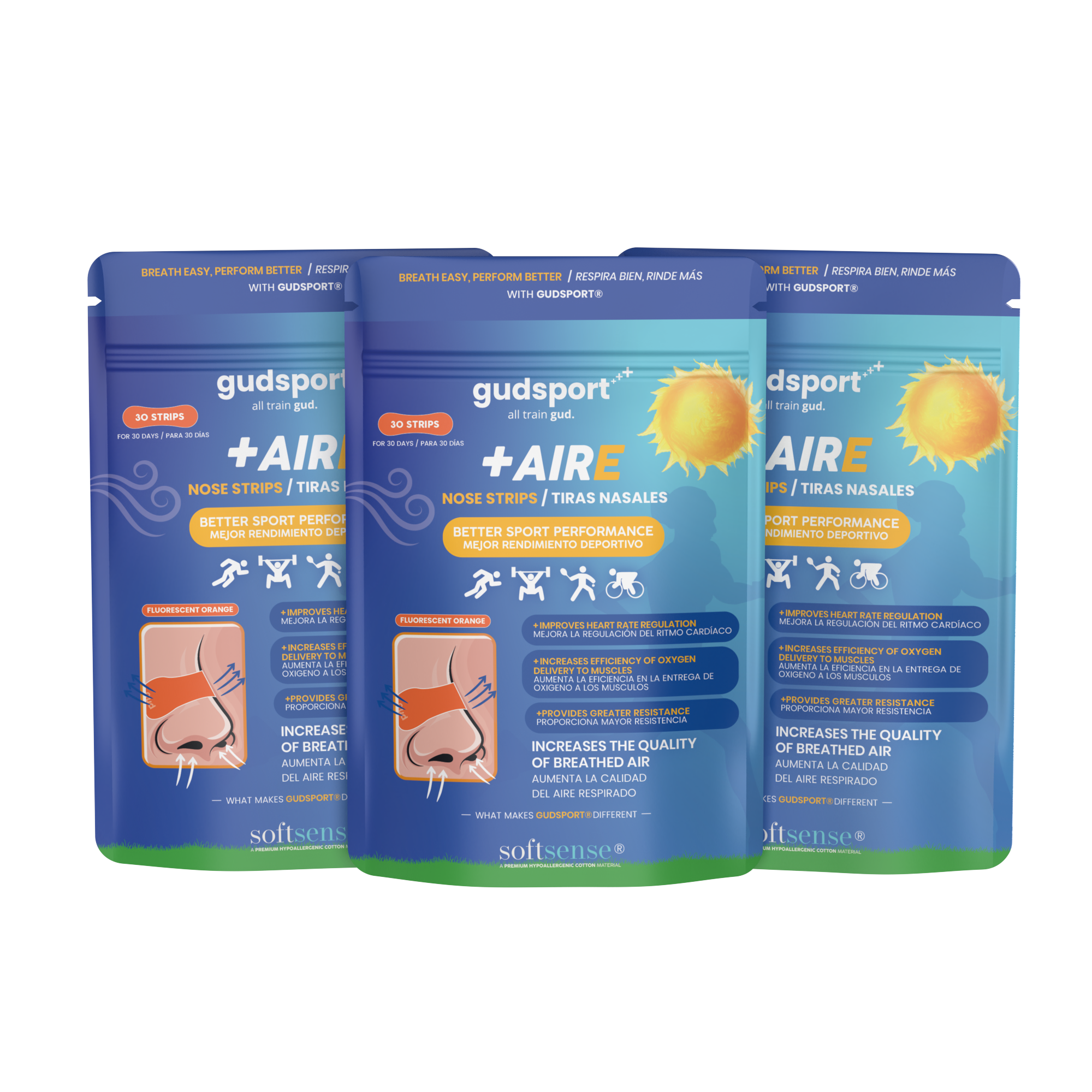 Gudsport® pásky na nos (oranžová)