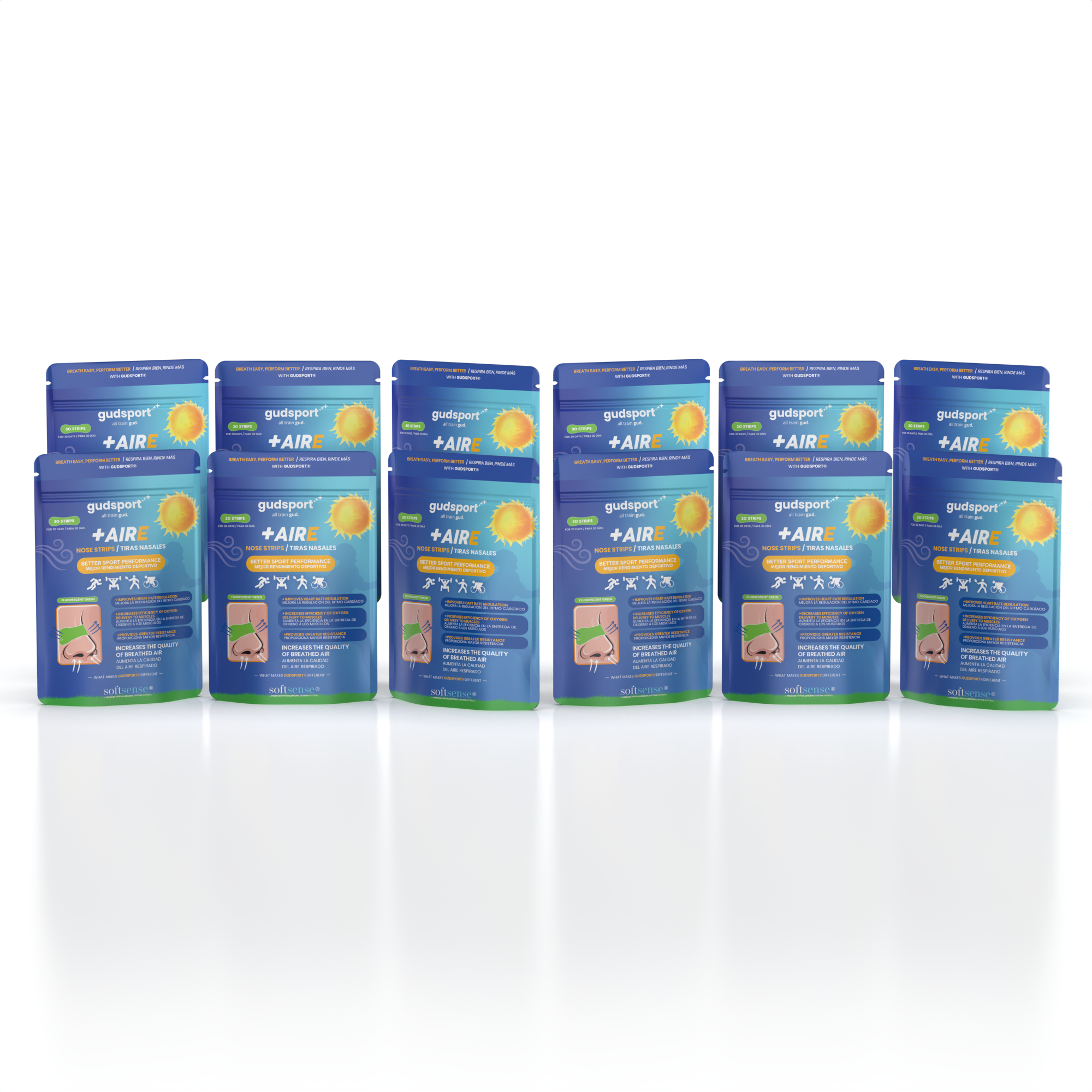 Gudsport® pásky na nos (zelená)