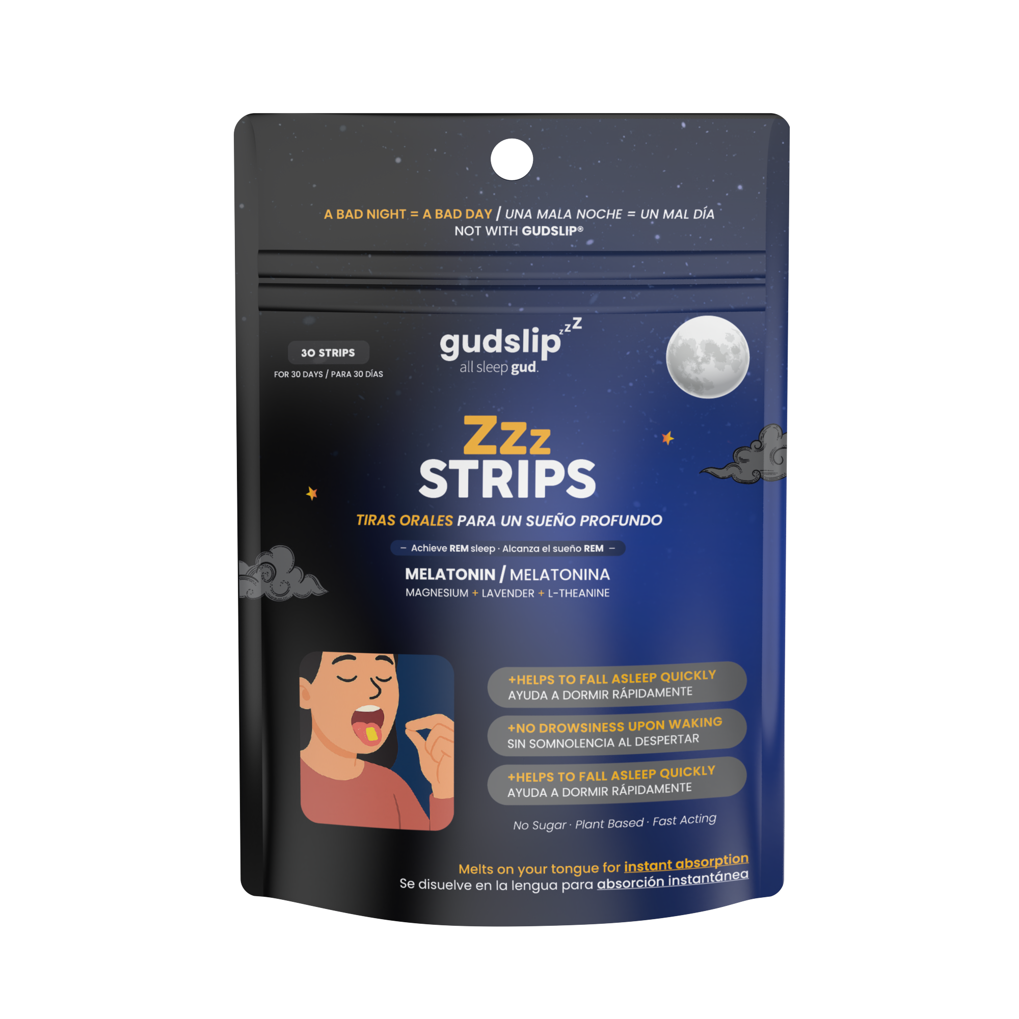 Melatonínové rozpustné prúžky (30ks)