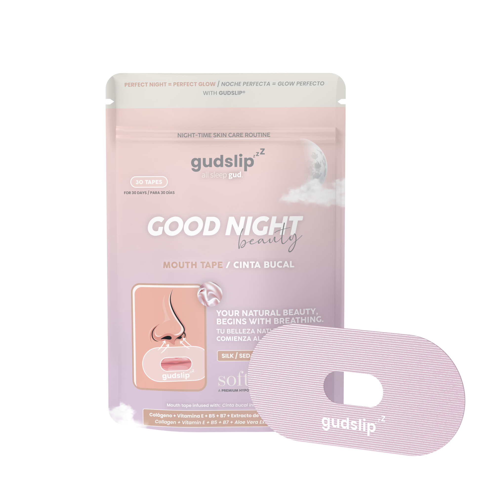 Gudslip® pásky na ústa Rose (30ks)