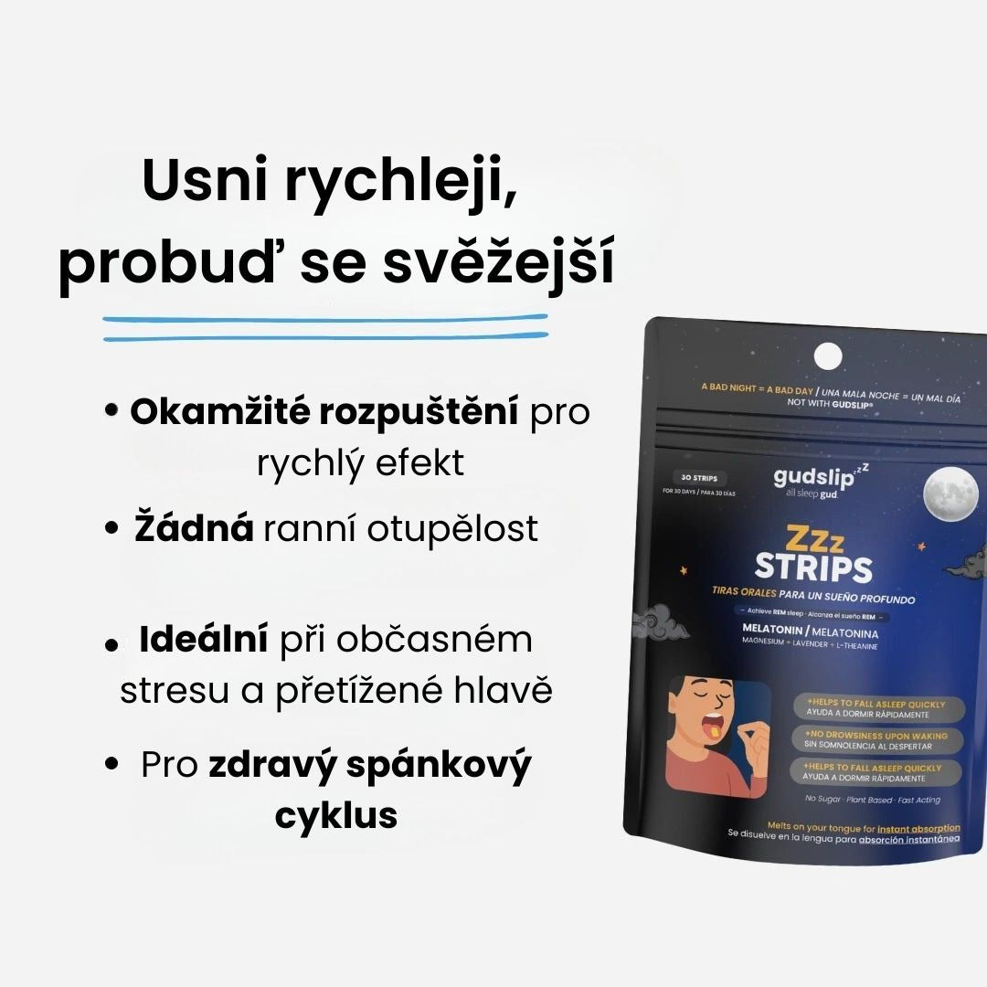 Melatonínové rozpustné prúžky (30ks)